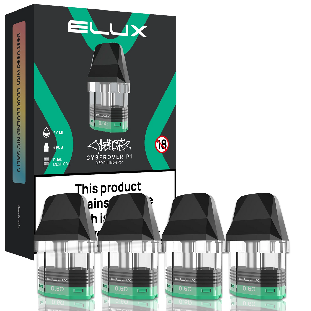 Cyberover P1 Pod Cartridges (4 Pcs)