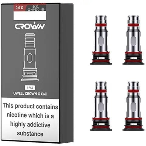 Crown X Replacement Coils Pack By Uwell (4Pcs)