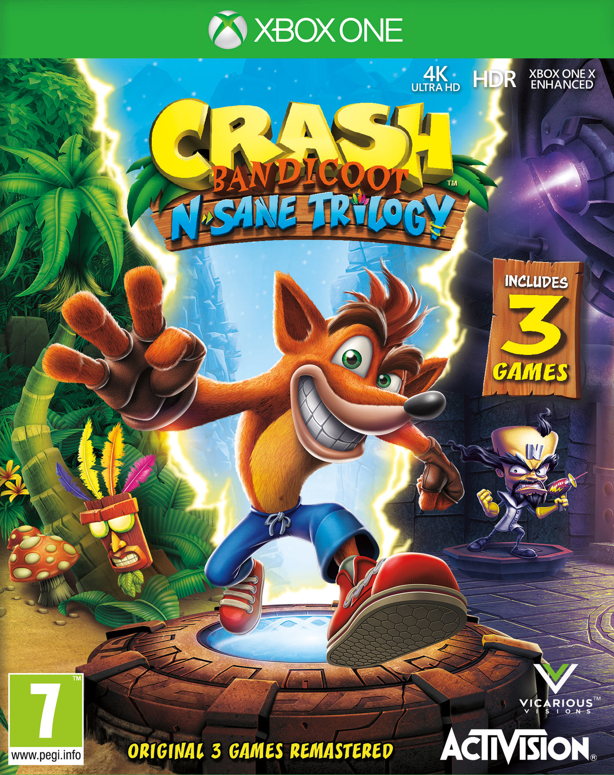 CRASH BANDICOOT N SANE TRILOGY Microsoft Xbox One Video Game