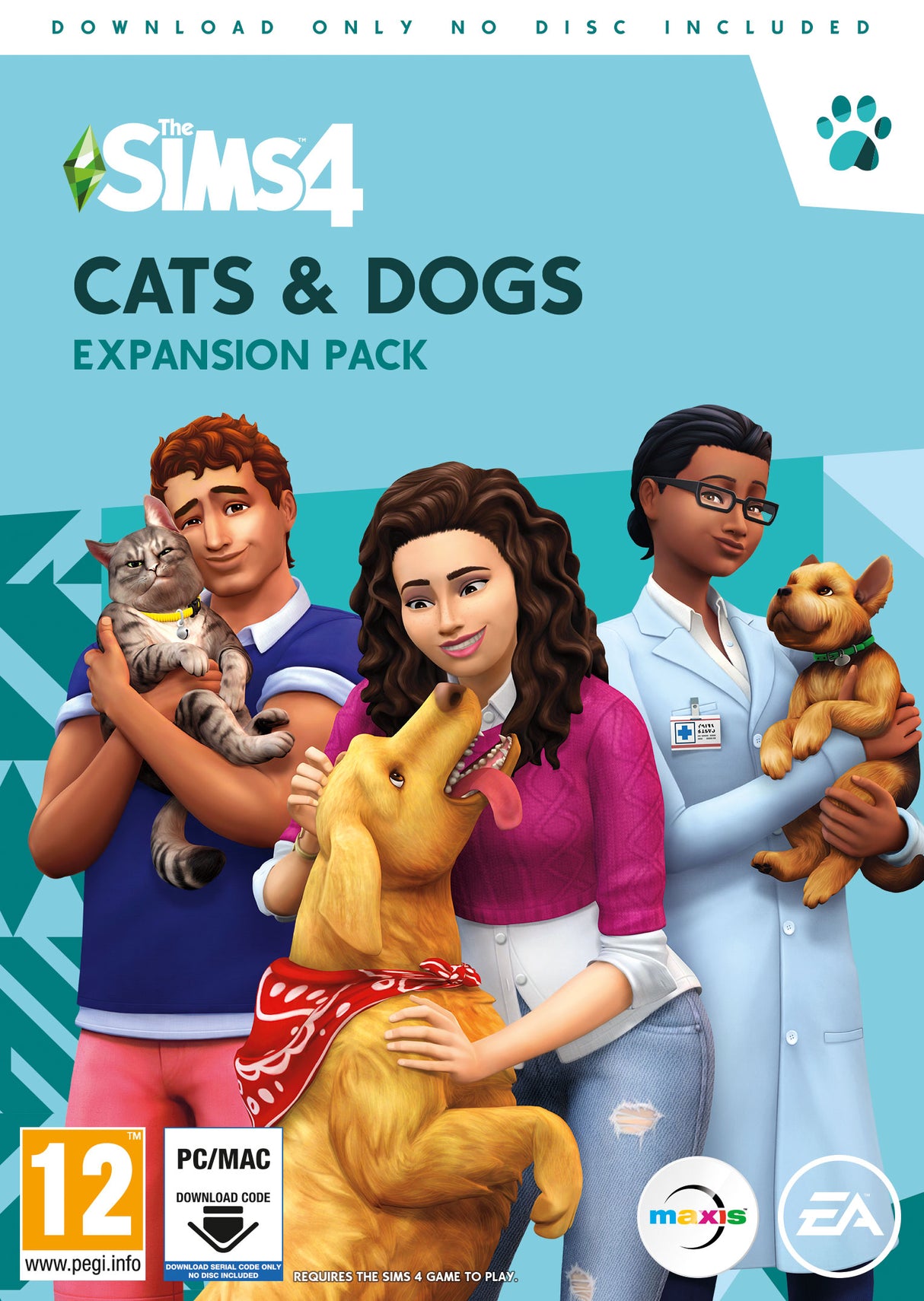 THE SIMS 4 CATS & DOGS IBM/PC Video Game