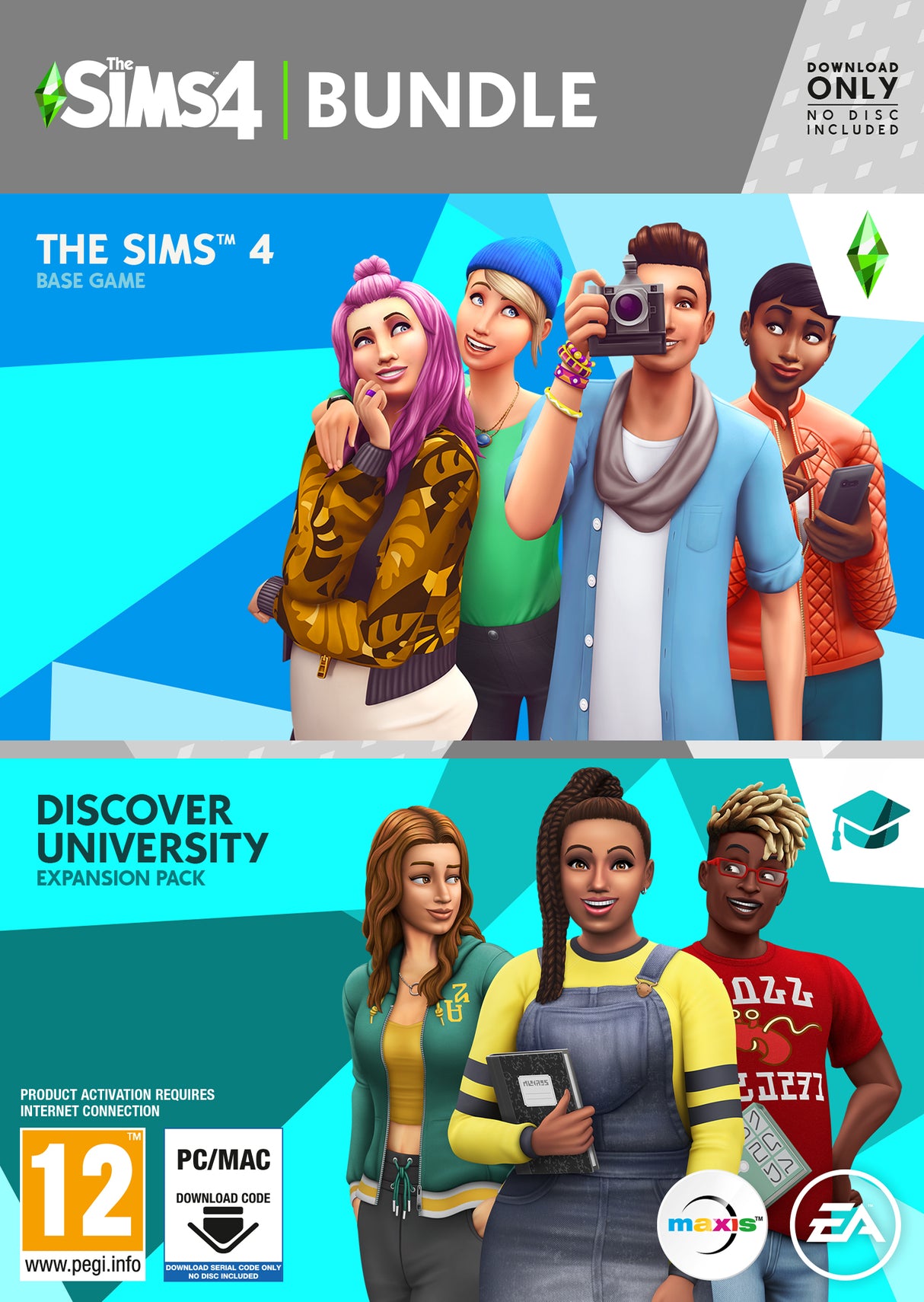 THE SIMS 4 PLUS UNIVERSITY IBM/PC Video Game