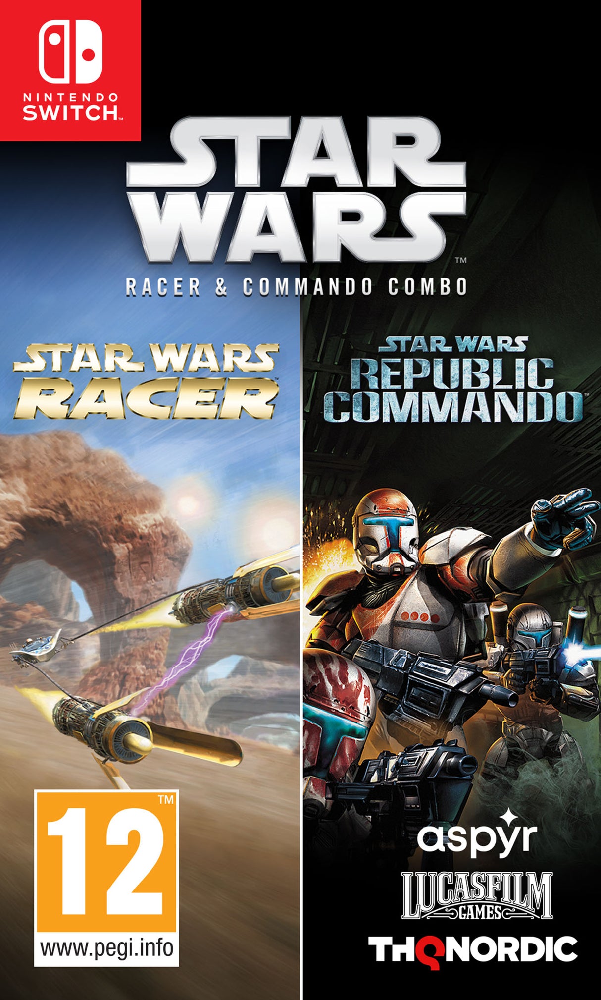 STAR WARS RACER COMMANDO COMBO Nintendo Switch Video Game