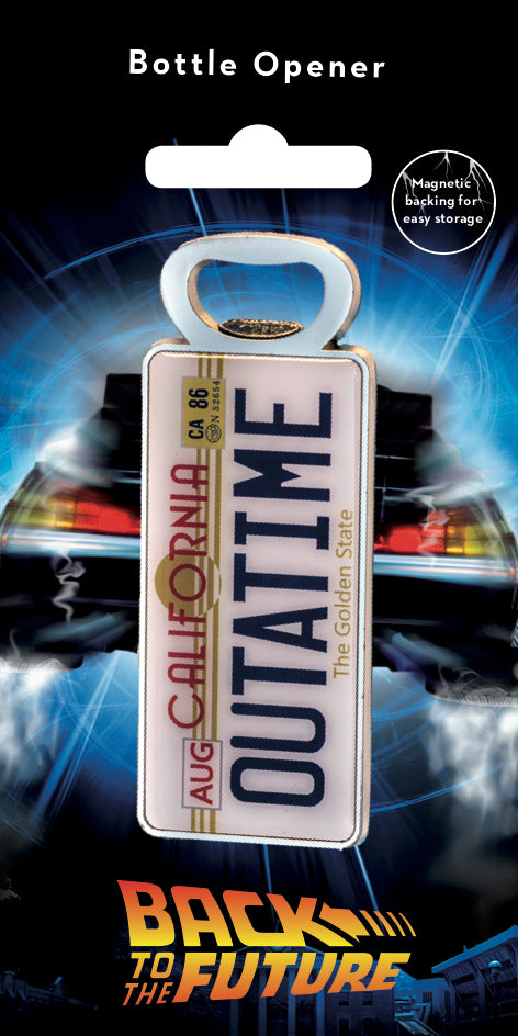 BO BTTF LICENCE PLATE  Bottle Opener