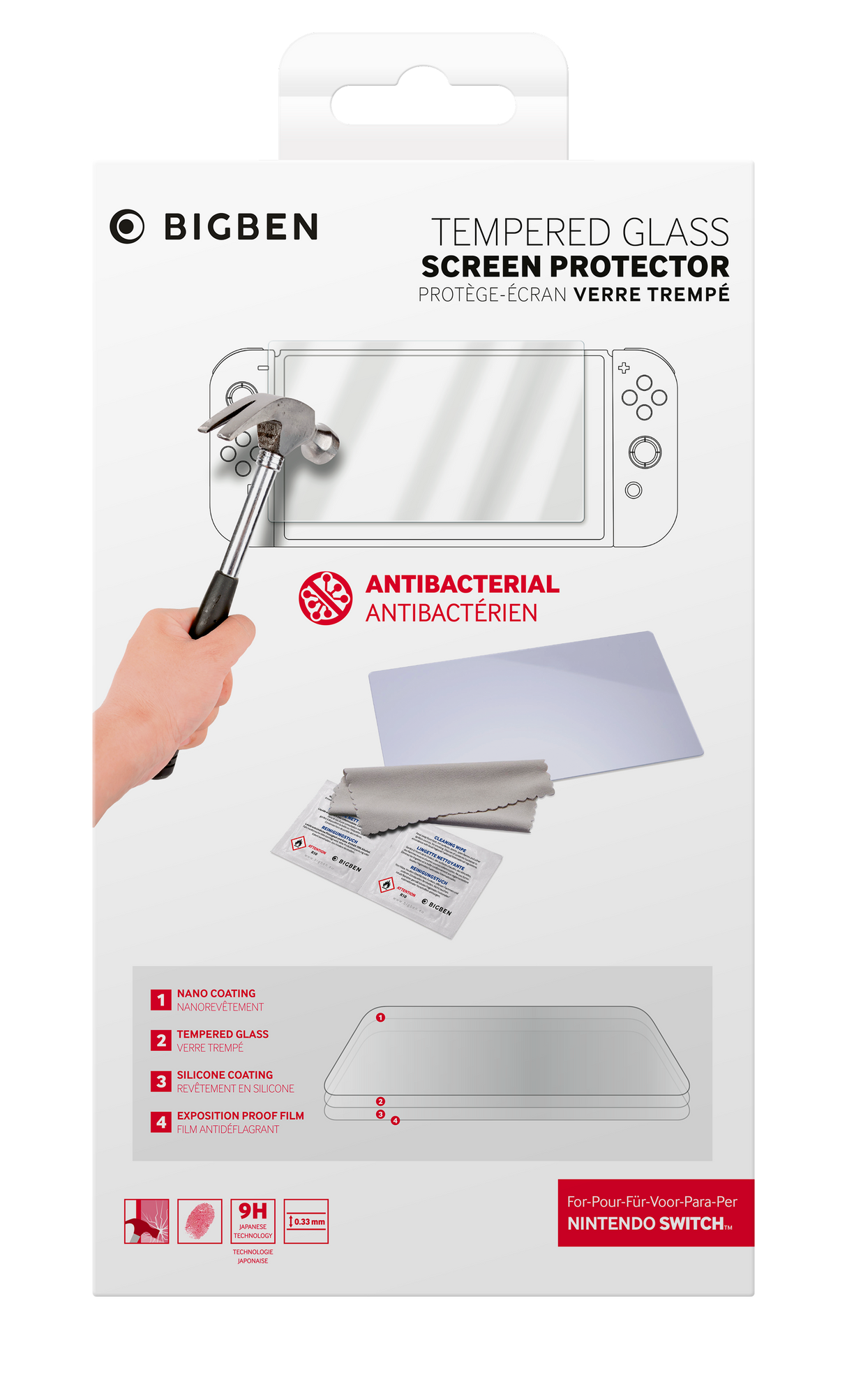 TEMPERED GLASS   Nintendo Officially Licensed Switch Tempered Screen Protector