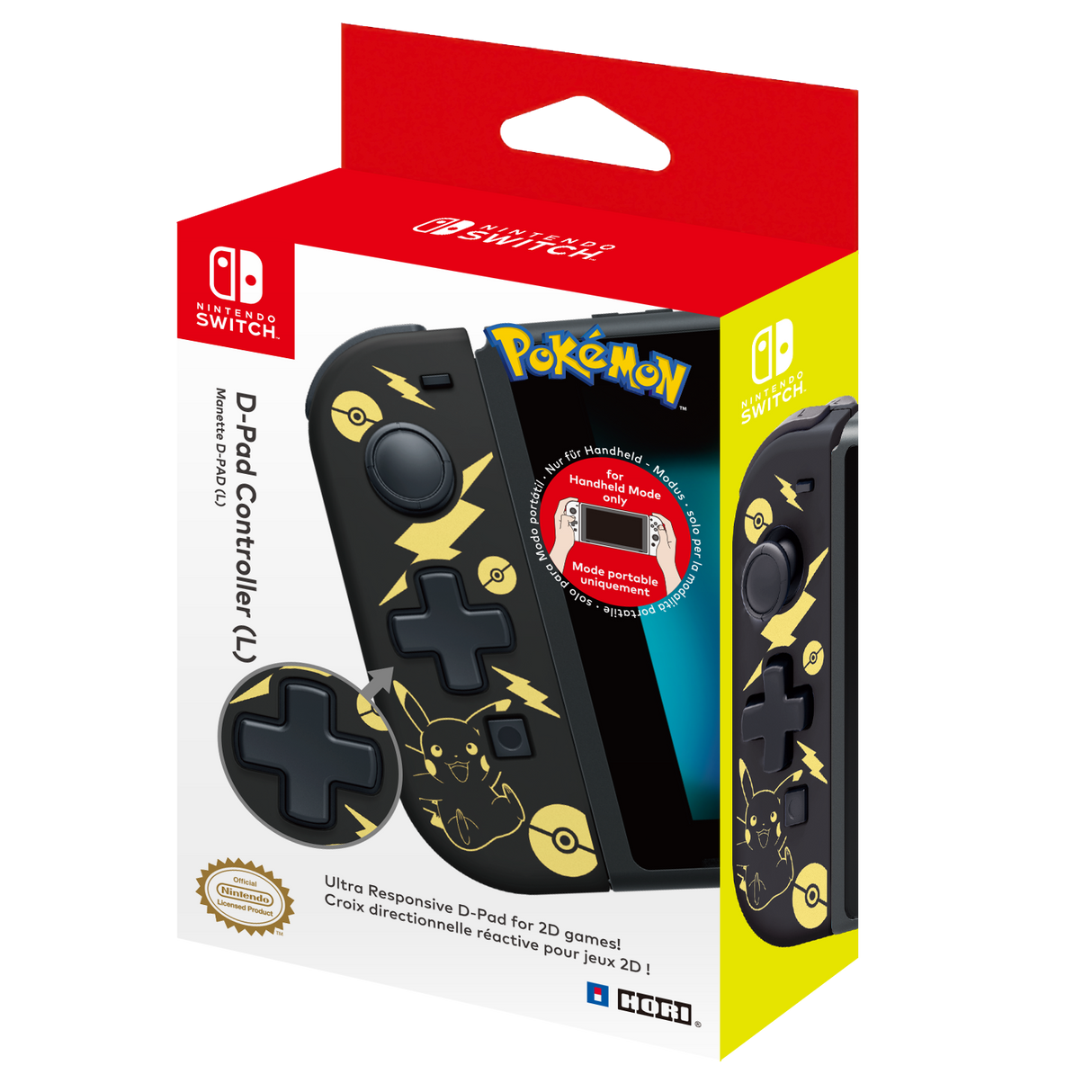 HORI D PAD POKEMON    Nintendo Officially Licensed Branded Switch Split Pad Controller