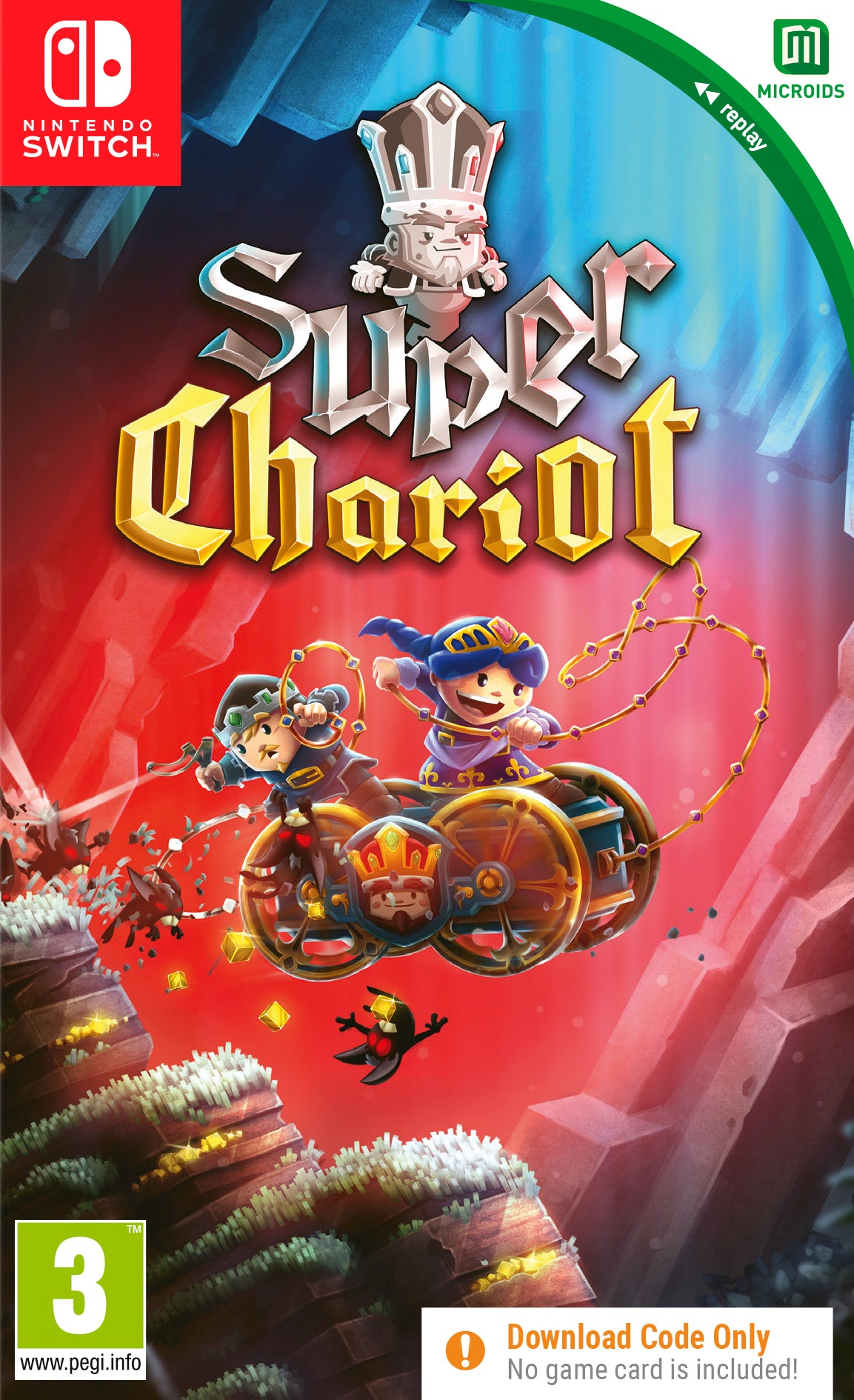 SUPER CHARIOT CODE IN A BOX  Nintendo Switch Video Game