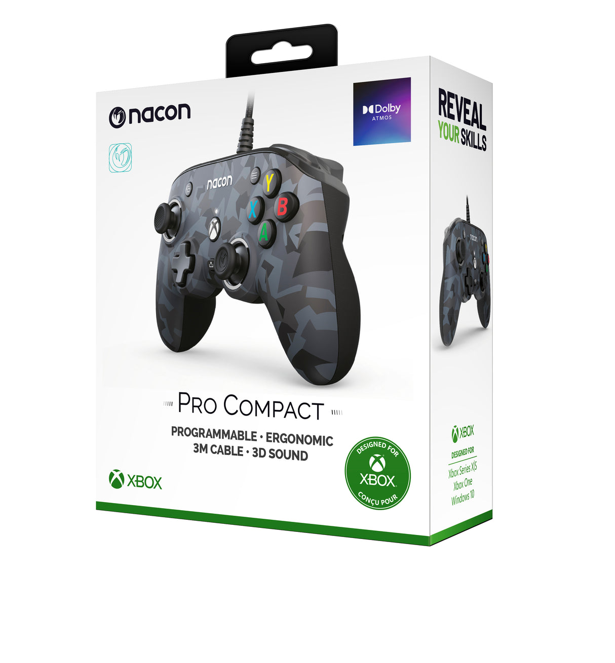 CAMO BLUE COMPACT CONTROLLER   Microsoft Officially Licensed Wired Controller