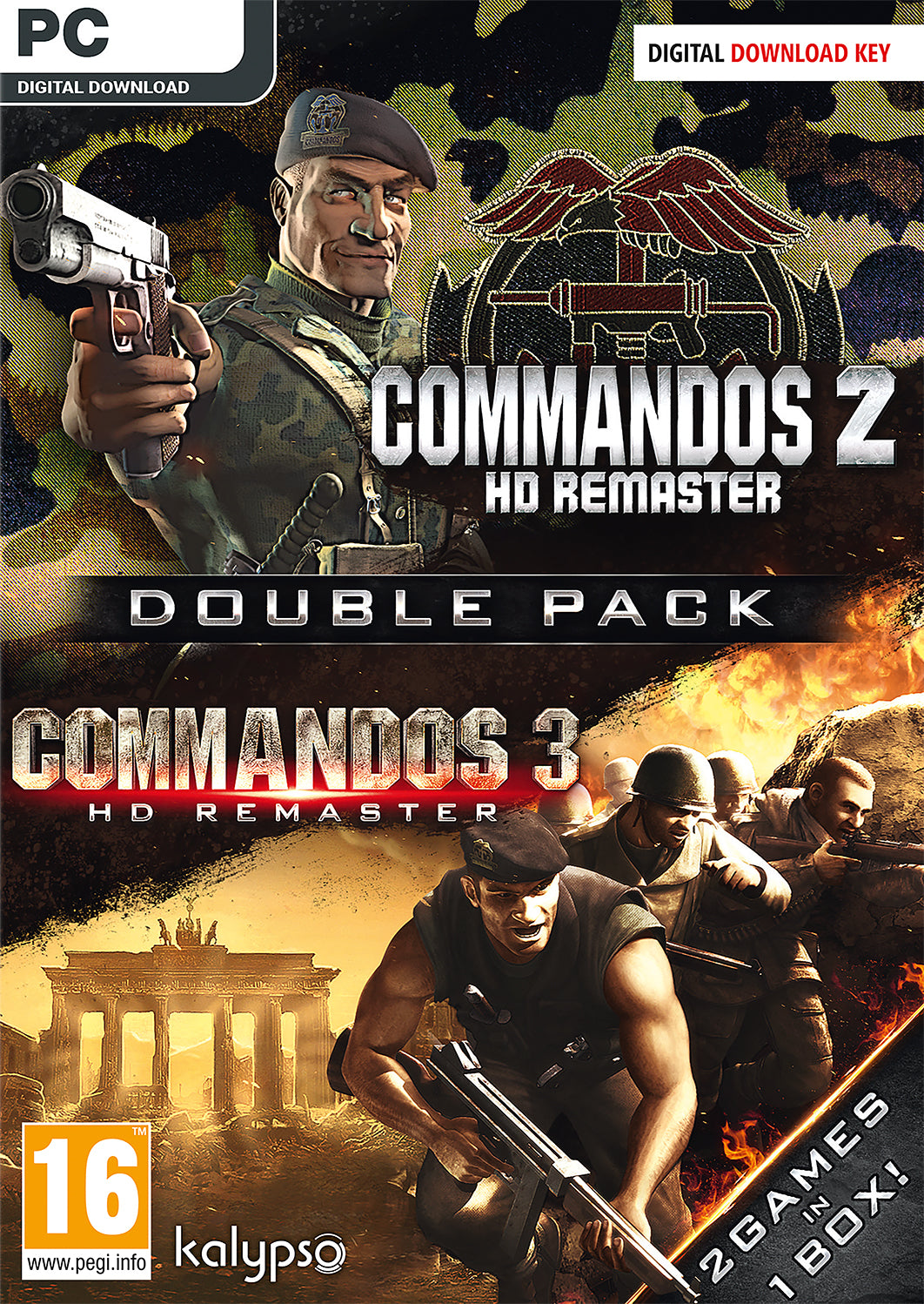 COMMANDOS 2 & 3 HD REMAST CIB  PC Video Game
