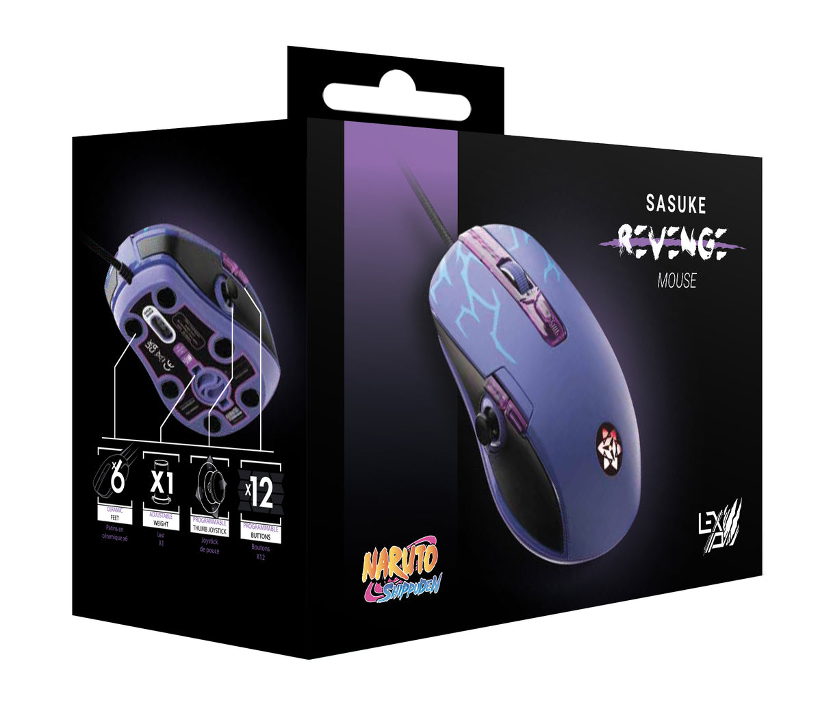 LEXIP NARUTO SASUKE MOUSE   PC Mouse