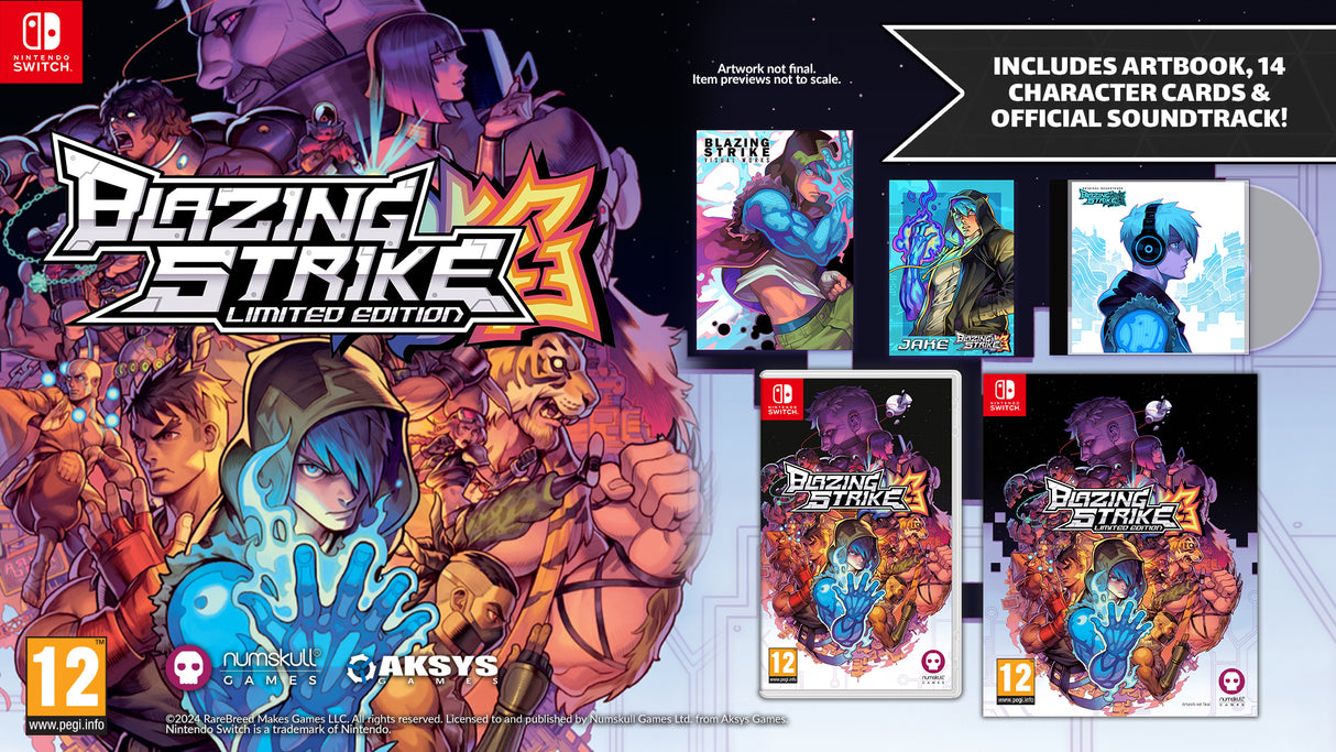 BLAZING STRIKE LIMITED EDITION Nintendo Switch Video Game