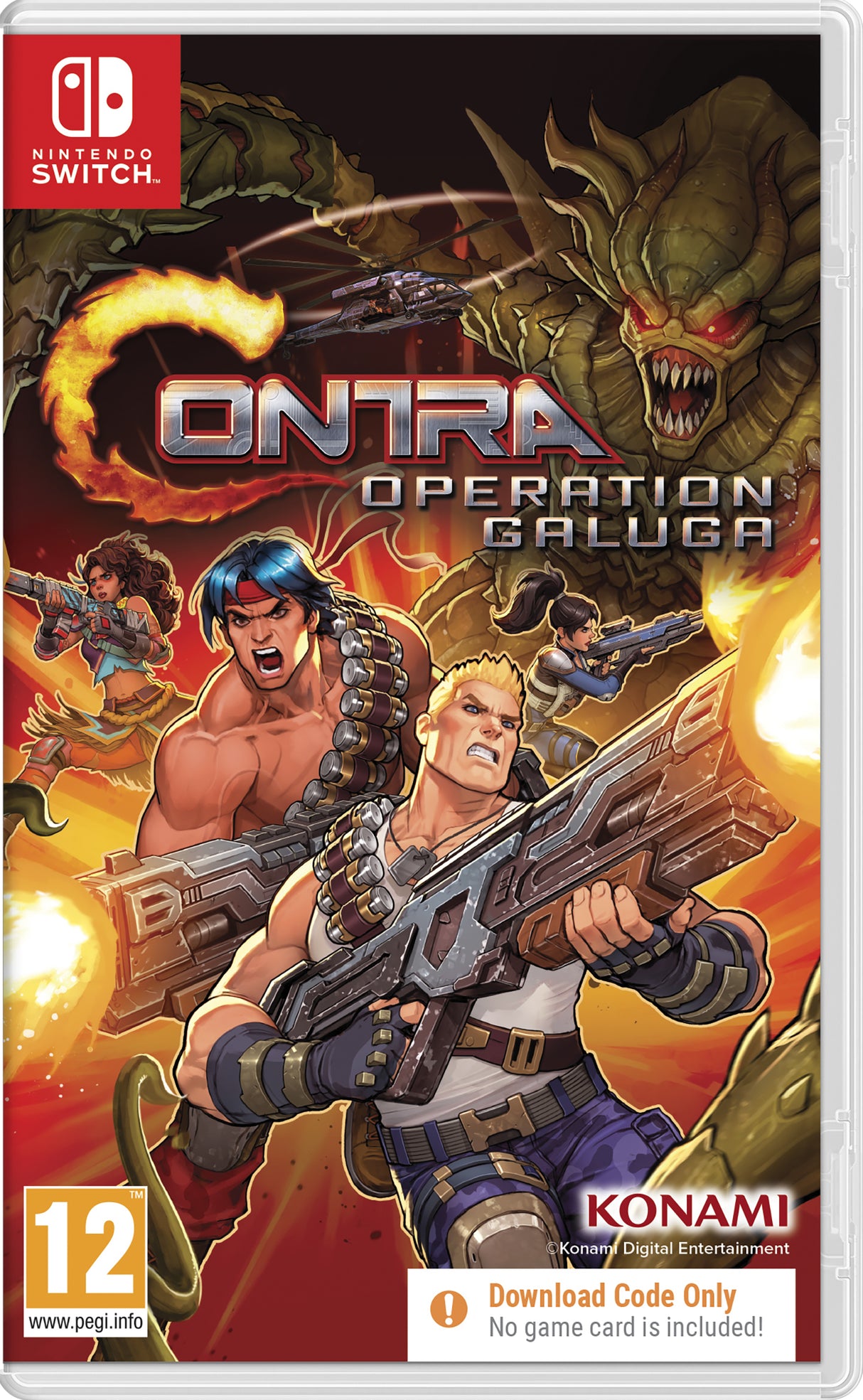CONTRA OPERATION GALUGA CIB  Nintendo Switch Video Game