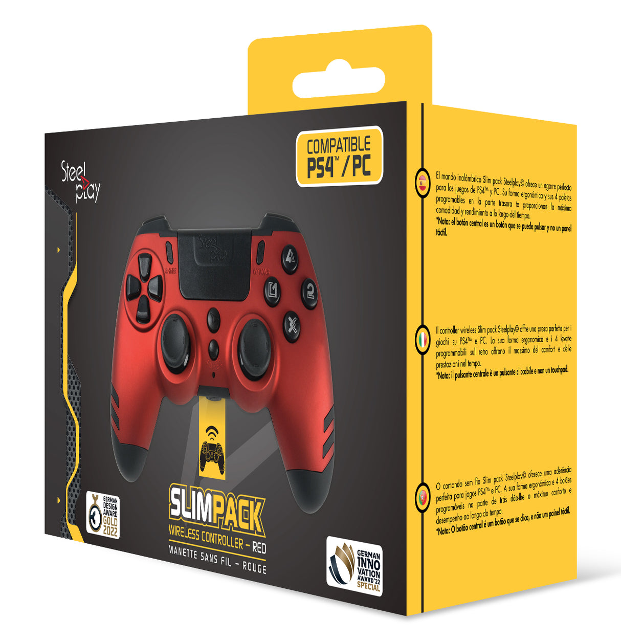 LEXIP SLIMPACK WIRELESS RED   PC Playstation 4 Controller