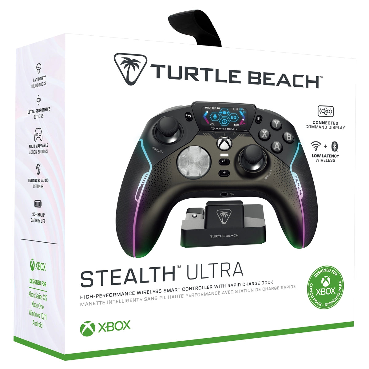 Turtle Beach Stealth Ultra, Gamepad, Android, PC, Xbox One, Xbox Series S, Xbox Series X, D-pad, Menu button, Share button, View button, Analogue / Digital, Wired & Wireless, Bluetooth/USB