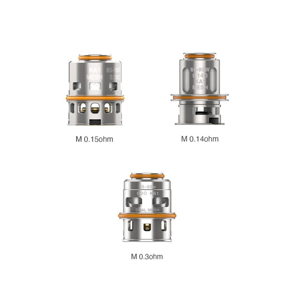 Geekvape M Series Replacement Coils 0.2/0.15/0.14 Ohms (5Pcs)