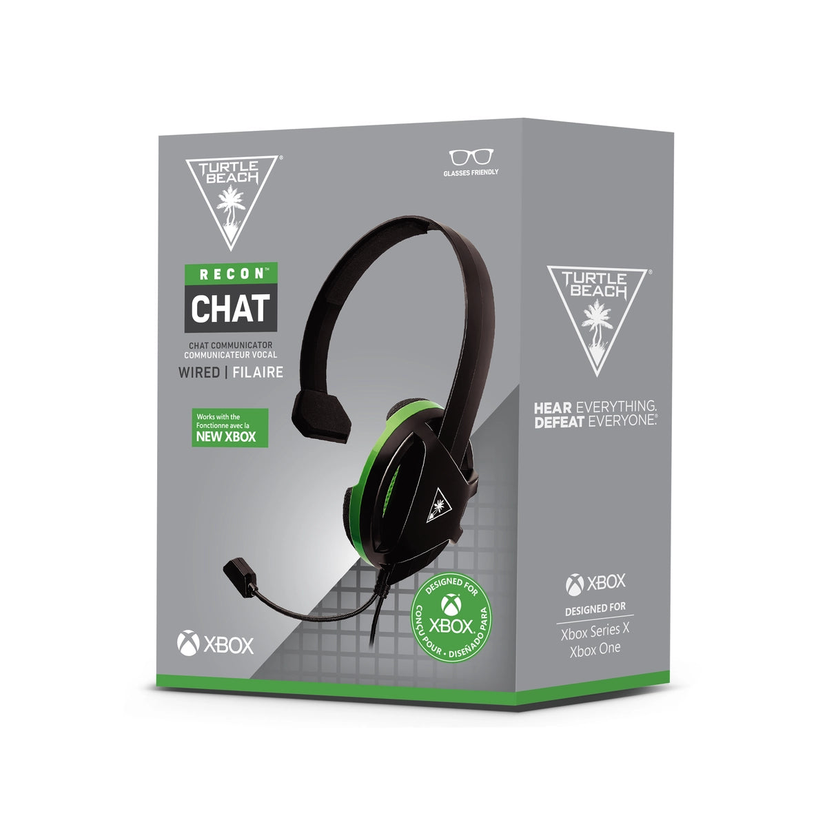 Turtle Beach Recon Chat Black Headset for Xbox one, Xbox Series X, PS5, PS4, Switch - Black & Green, Wired, Gaming, 80 - 10000 Hz, 213.2 g, Headset, Black, Blue