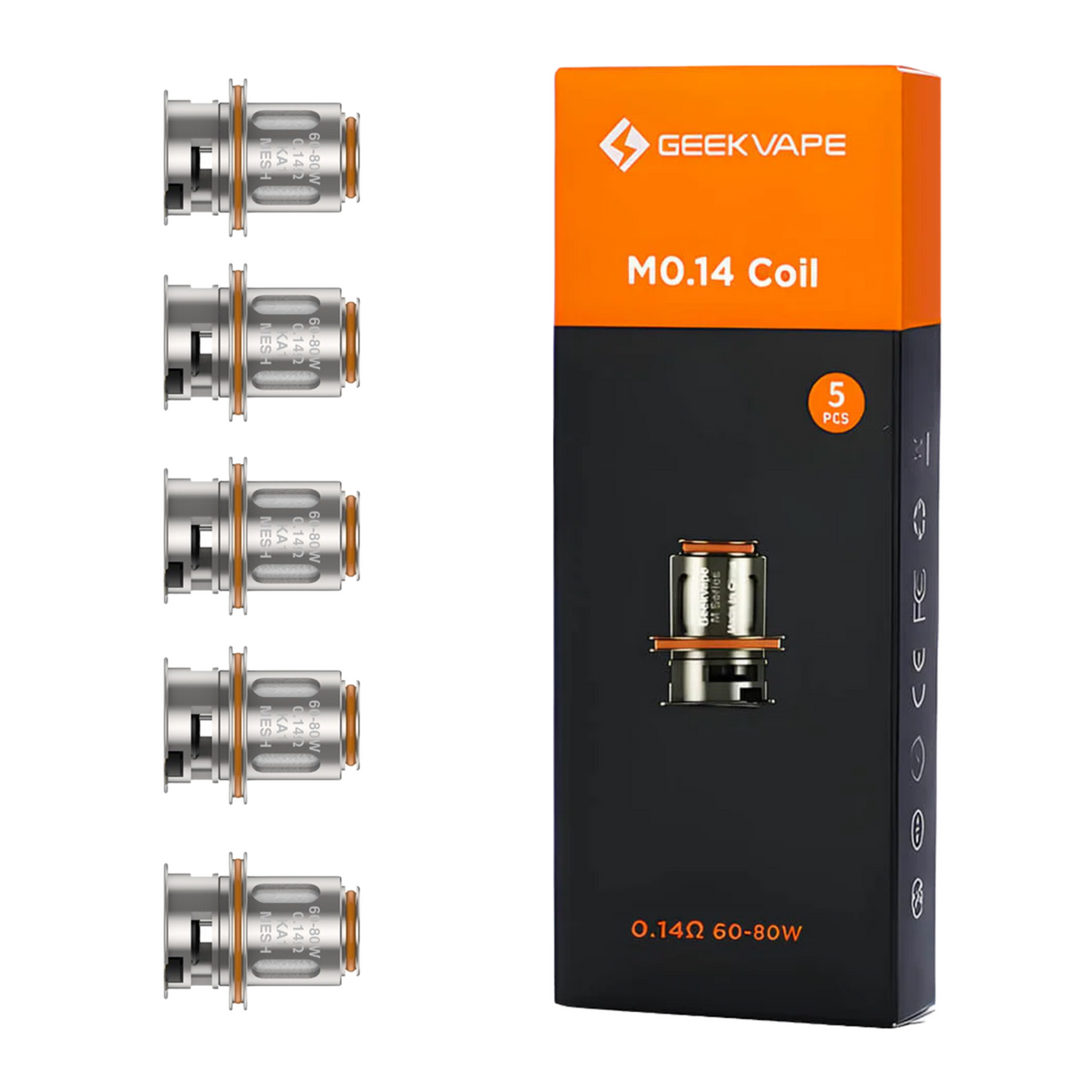 M Series Replacement Coils 0.2/0.15/0.14 Ohms (5Pcs)