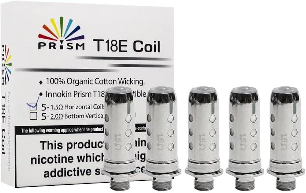 T18E Replacement Coils 1.5 Ohms PRISM (5Pcs)