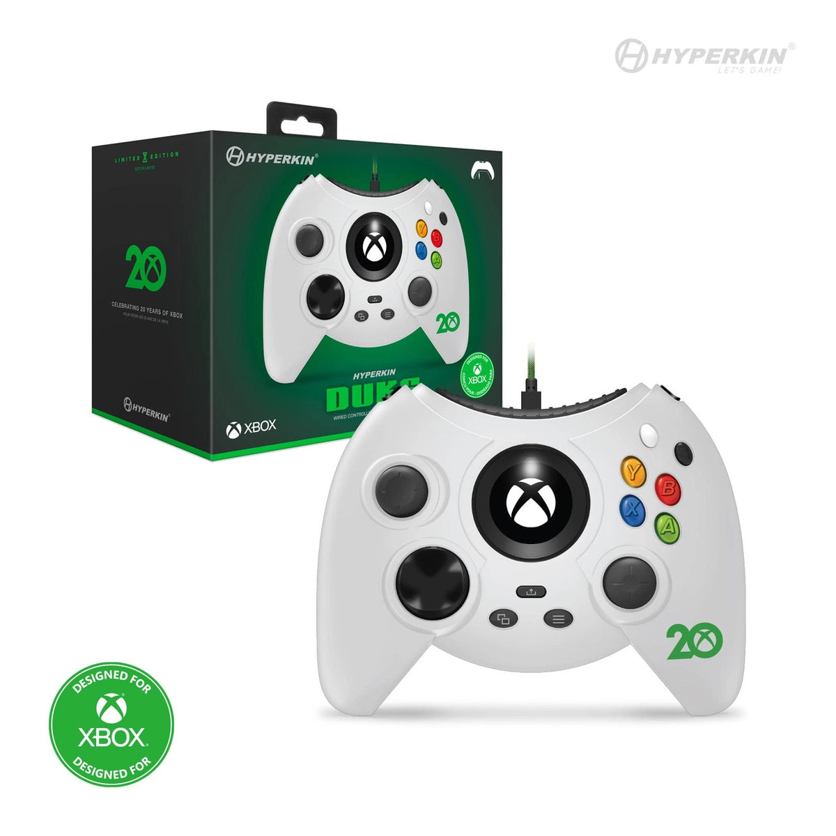 Hyperkin M02668-ANWH, Gamepad, Xbox One, Xbox Series S, Xbox Series X, Options button, Wired, USB, USB Type-C