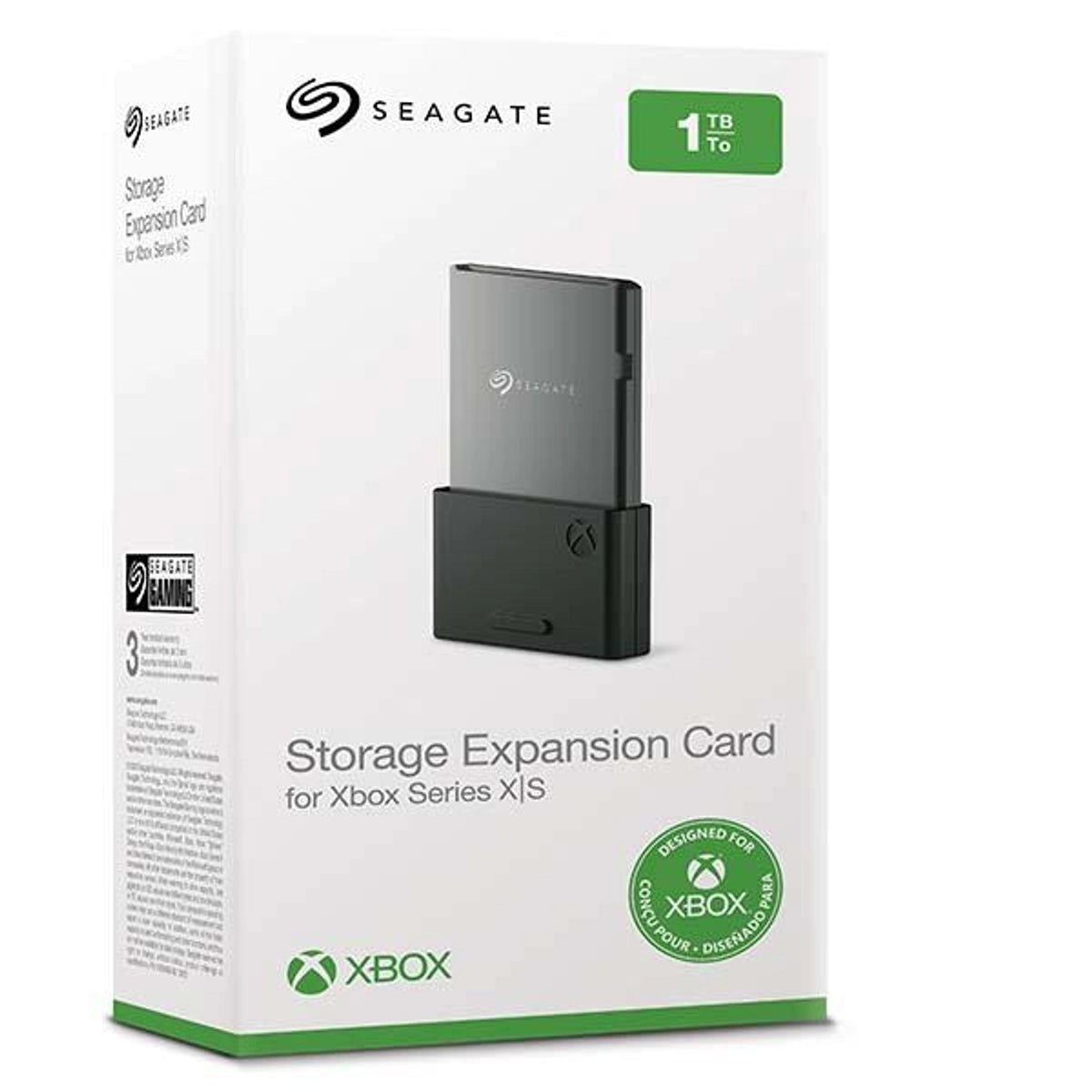 Seagate Storage Expansion Card, Storage expansion card, Xbox, Black, 1 TB, Microsoft, Xbox Series X, Xbox Series S