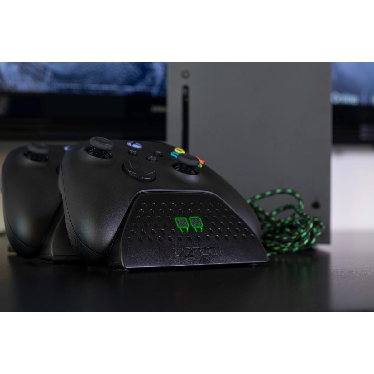 Venom TWIN DOCKING STATION, Docking station, Xbox, Black, Wired, 850 mAh, 2 m