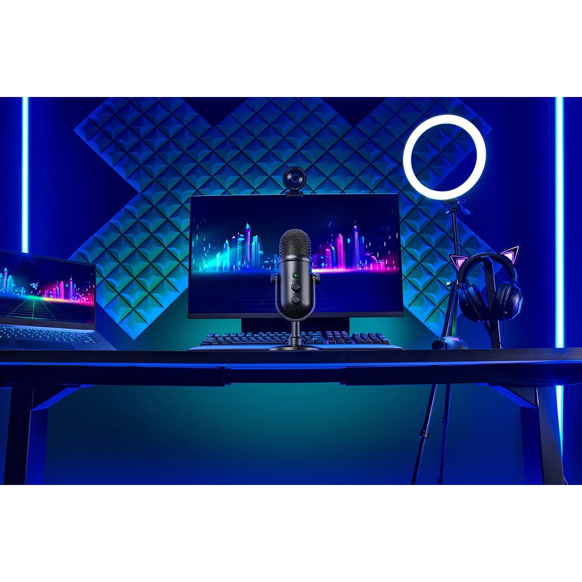 Razer SEIREN V2 PRO, Studio microphone, 120 dB, 20 - 20000 Hz, 24 bit, 96 kHz, Cardioid
