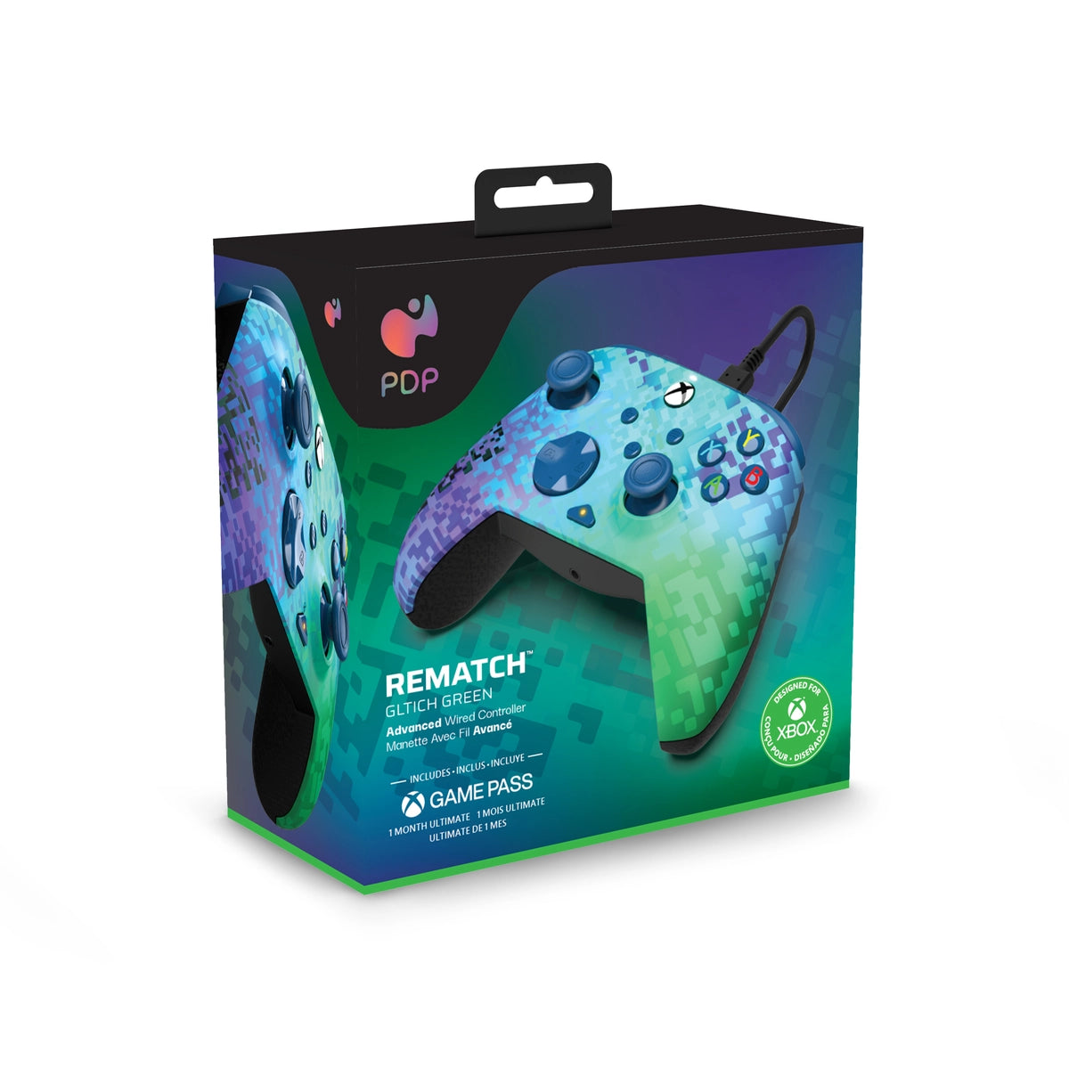 PDP Rematch Advanced, Gamepad, PC, Xbox One, Xbox Series S, Xbox Series X, D-pad, Menu button, Share button, View button, Analogue / Digital, Wired, USB