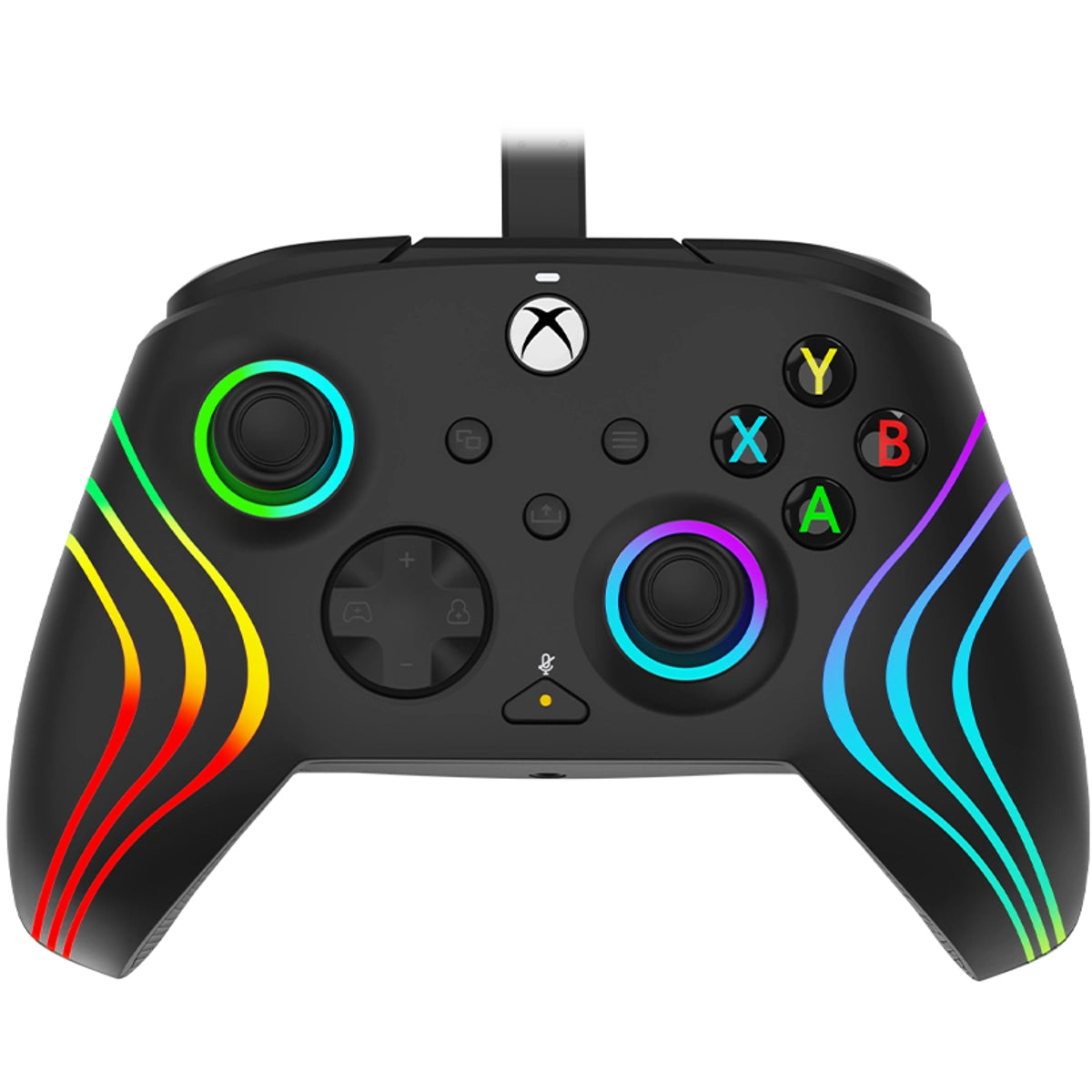 PDP Afterglow Wave, Gamepad, PC, Xbox One, Xbox Series S, Xbox Series X, D-pad, Multi, Wired, USB
