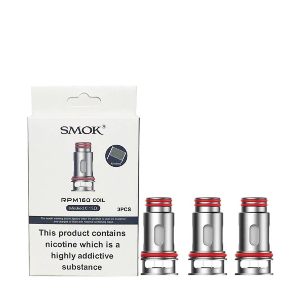 RPM 160 Meshed Replacement Coils 0.15 Ohms (3Pcs)