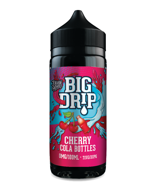 Cherry Cola Bottles By Big Drip 100ml Shortfill
