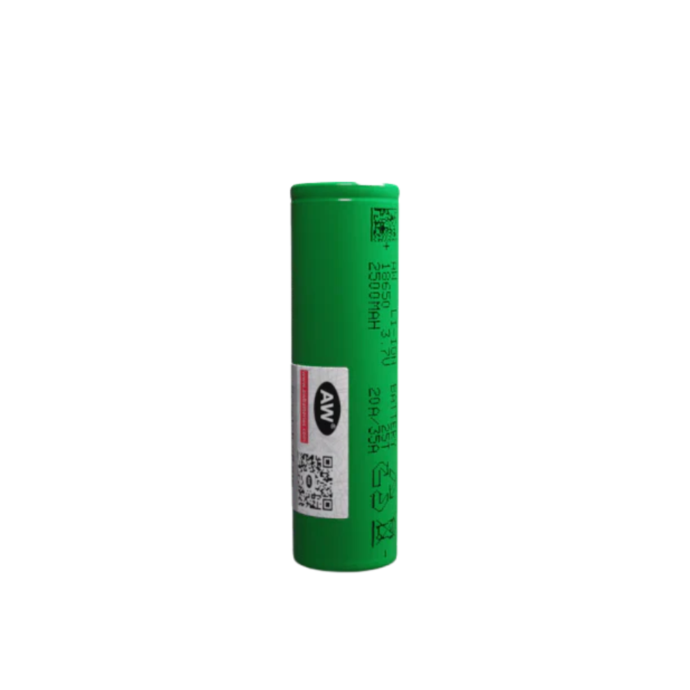 AW Batteries 18650 2500mAh Battery Single