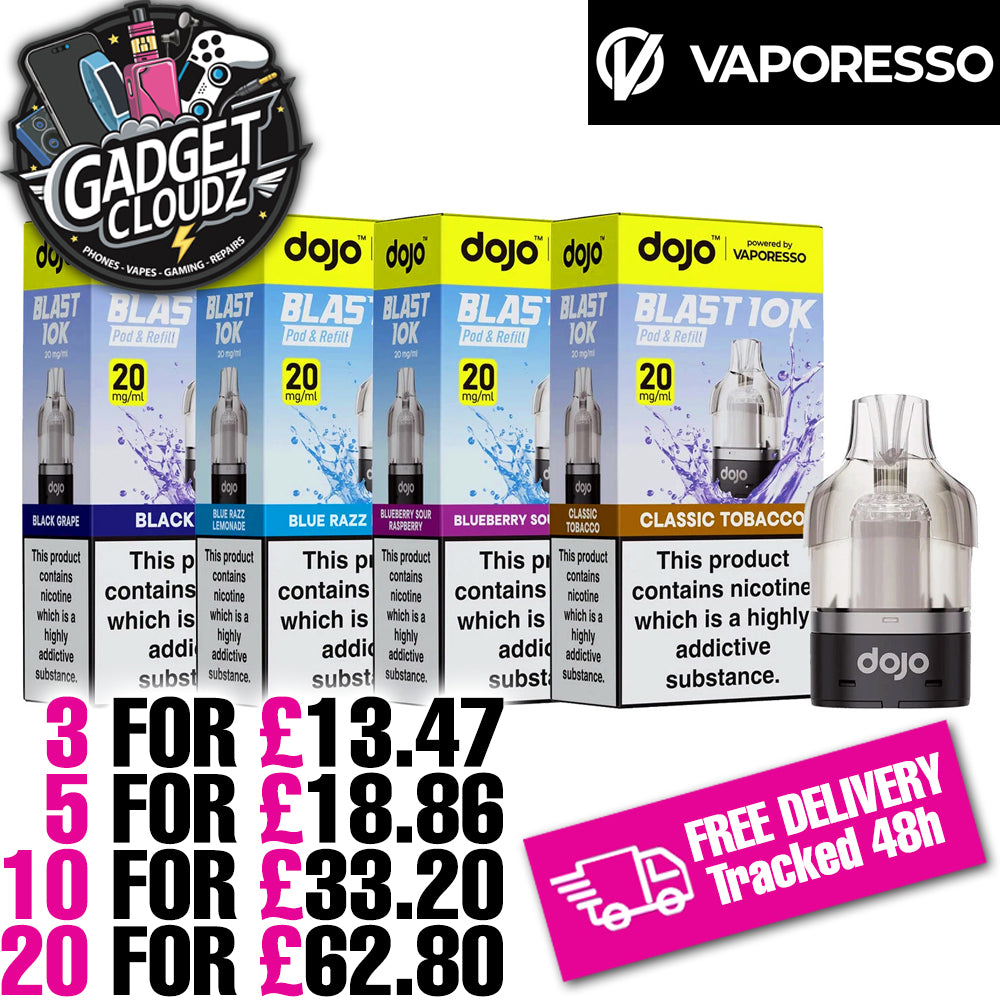 Vaporesso Dojo Blast 10K Prefilled Pods - FREE POSTAGE