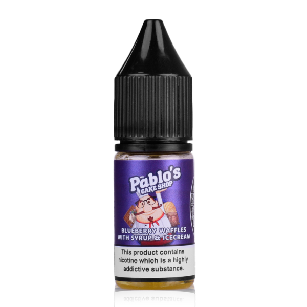 Blueberry Waffles with Syrup and Ice Cream By Pablo's Cake Shop Salt 10ml