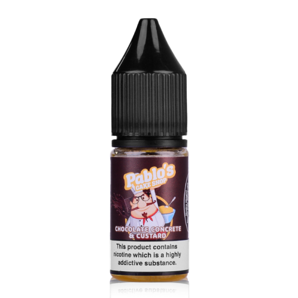 Chocolate Concrete and Custard By Pablo's Cake Shop Salt 10ml