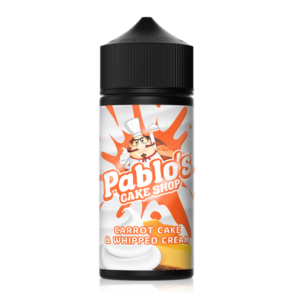 Carrot Cake and Whipped Cream By Pablo's Cake Shop 100ml Shortfill