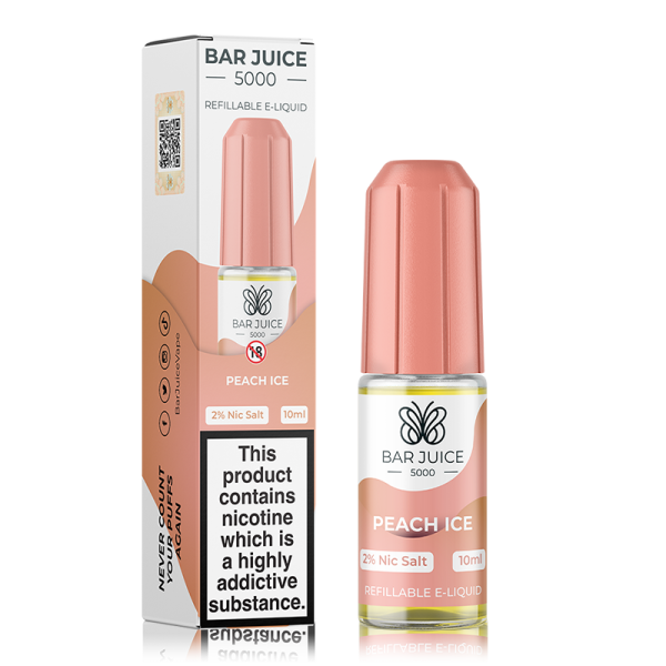 Peach Ice By Bar Juice 5000 Salt 10ml