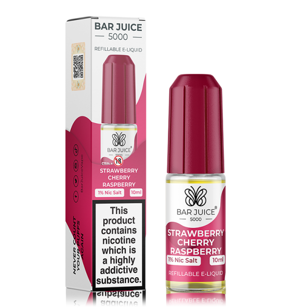 Strawberry Cherry Raspberry By Bar Juice 5000 Salt 10ml