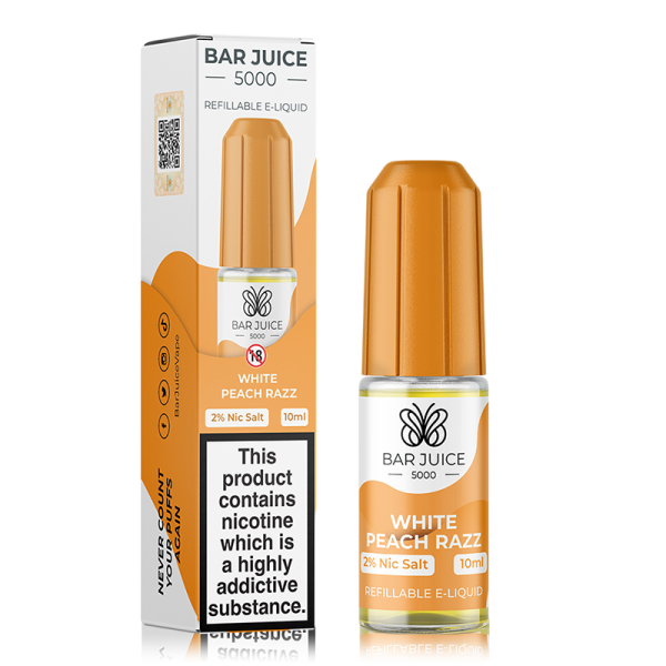 White Peach Razz By Bar Juice 5000 Salt 10ml