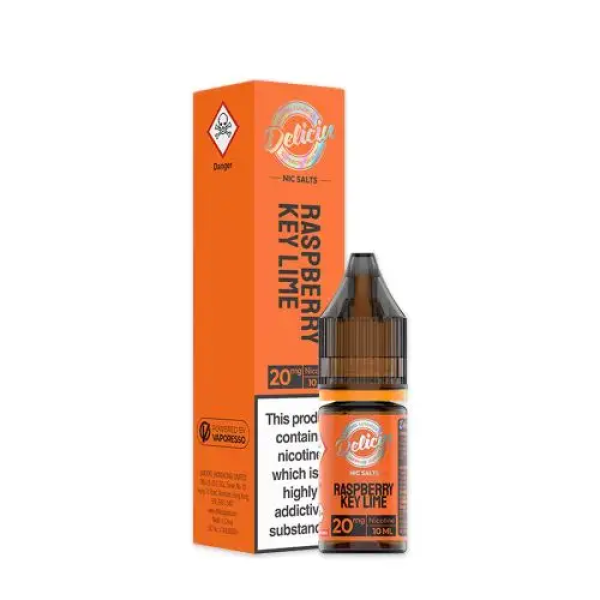 Raspberry Key Lime Nicotine Salt 10ml By Deliciu
