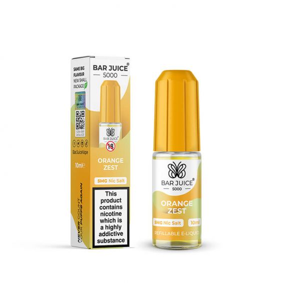 Orange Zest 10ml Nic Salt By Bar Juice 5000
