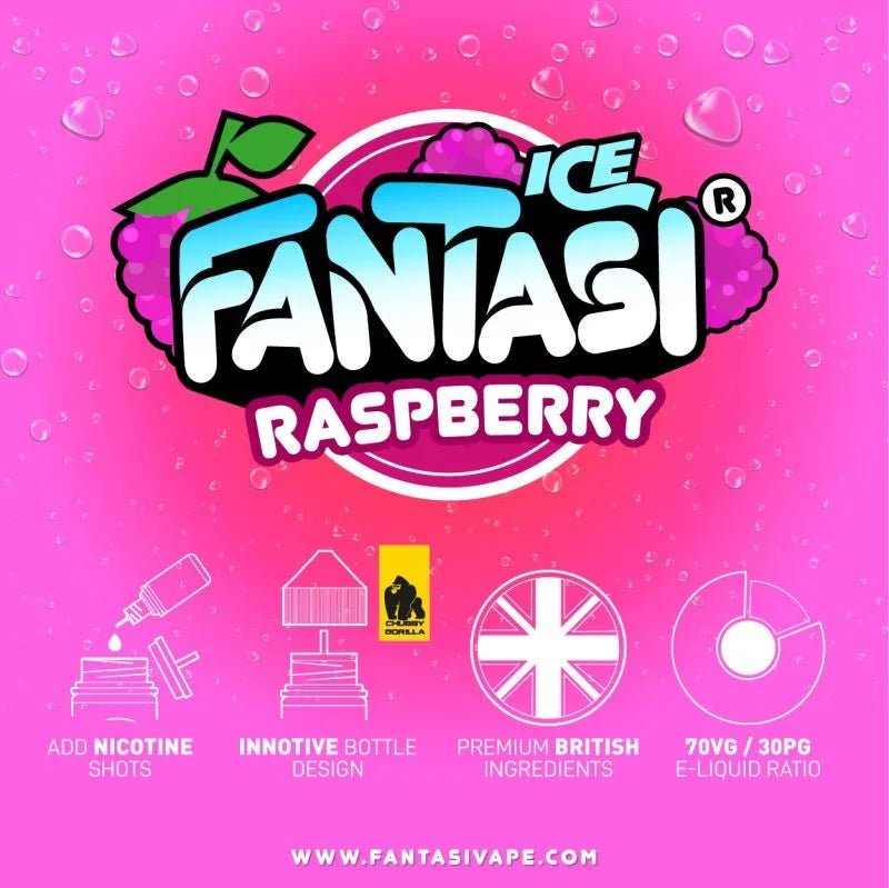 Raspberry Ice By Fantasi Shortfill 100ml