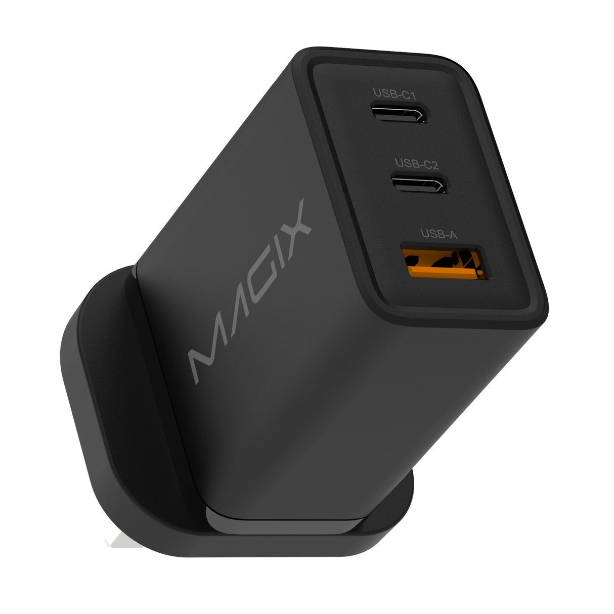 65W 3-Port Plug GaN Charger PD Power Delivery - UK Plug