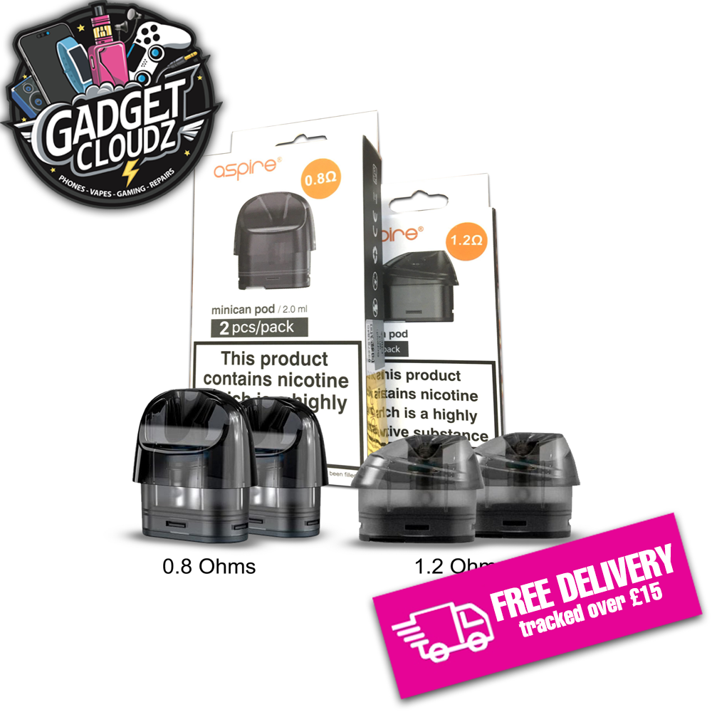 Aspire Minican Replacement Pod Cartridges Pack of 2