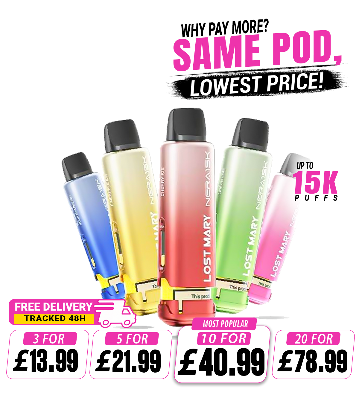 Lost Mary Nera 15K Replacement Prefilled Pod