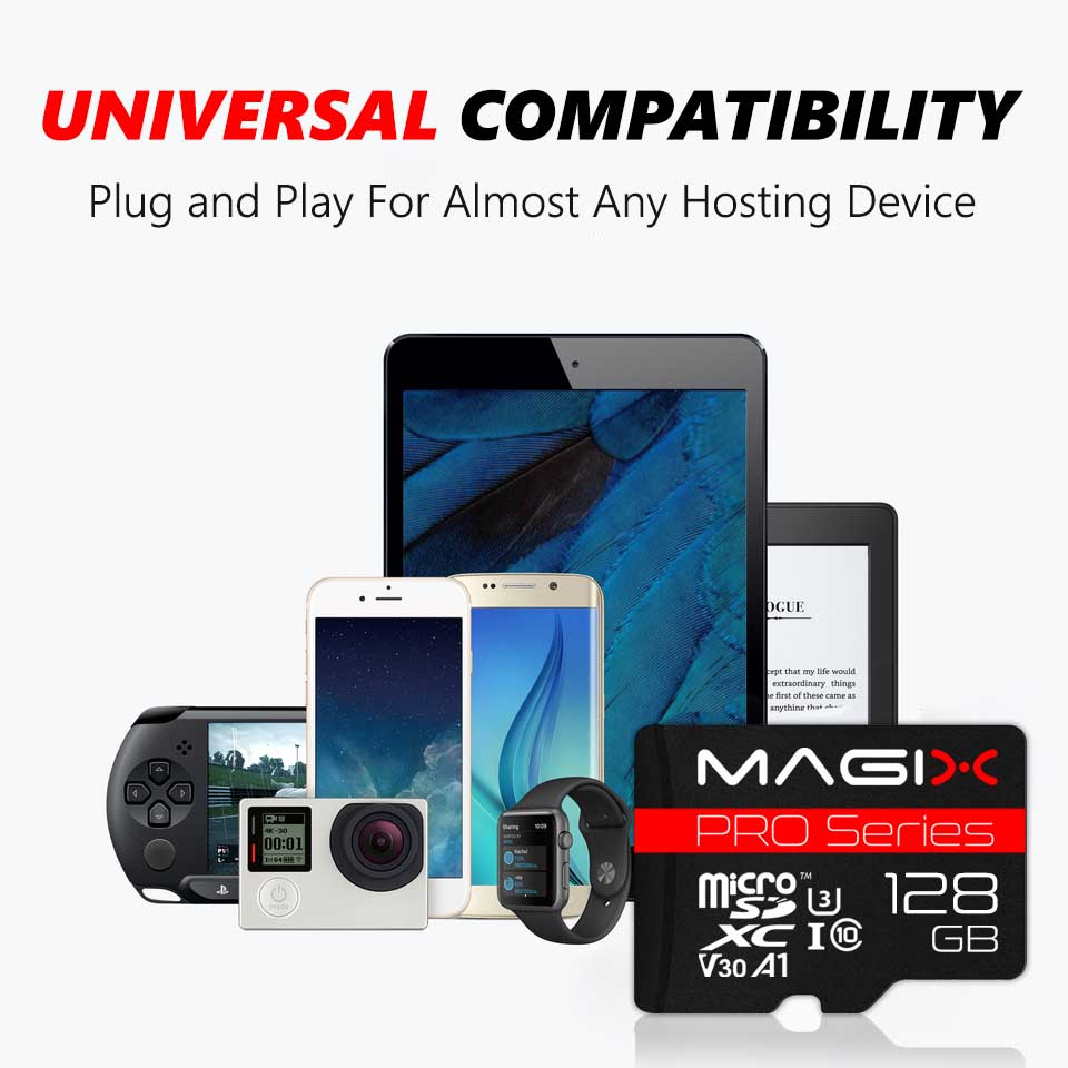 MicroSD Card PRO Series + SD Adapter Class10 V30