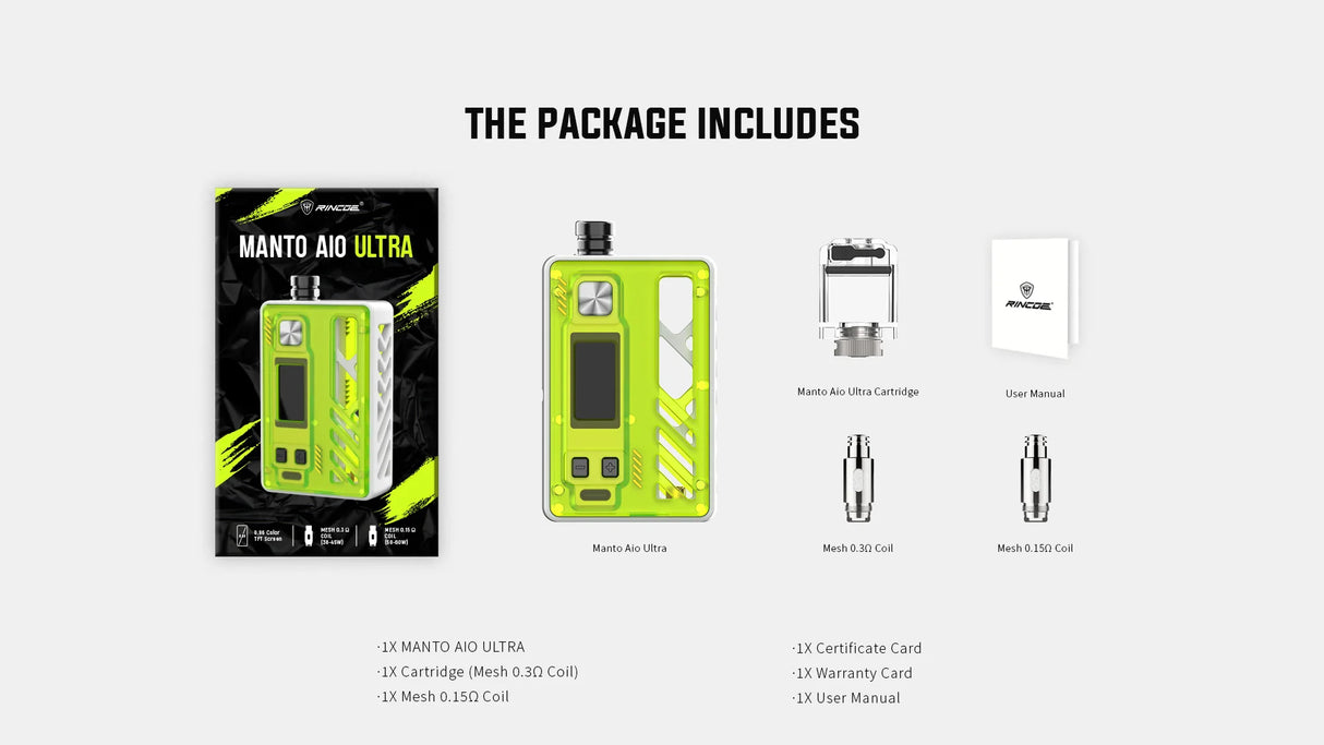 Manto Ultra AIO Vape Kit