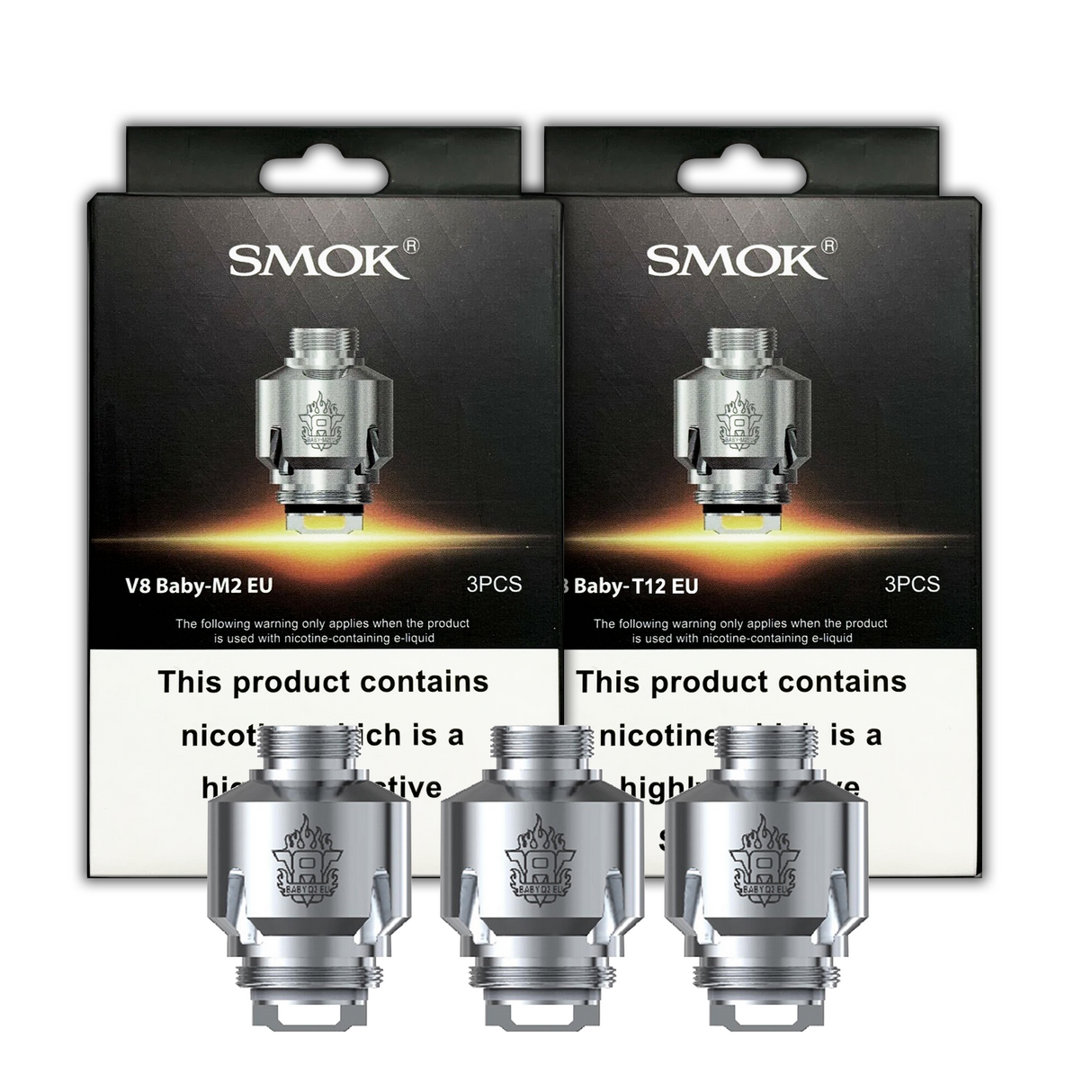 SMOK V8 Baby Coils M2 / T12 Pack of 3