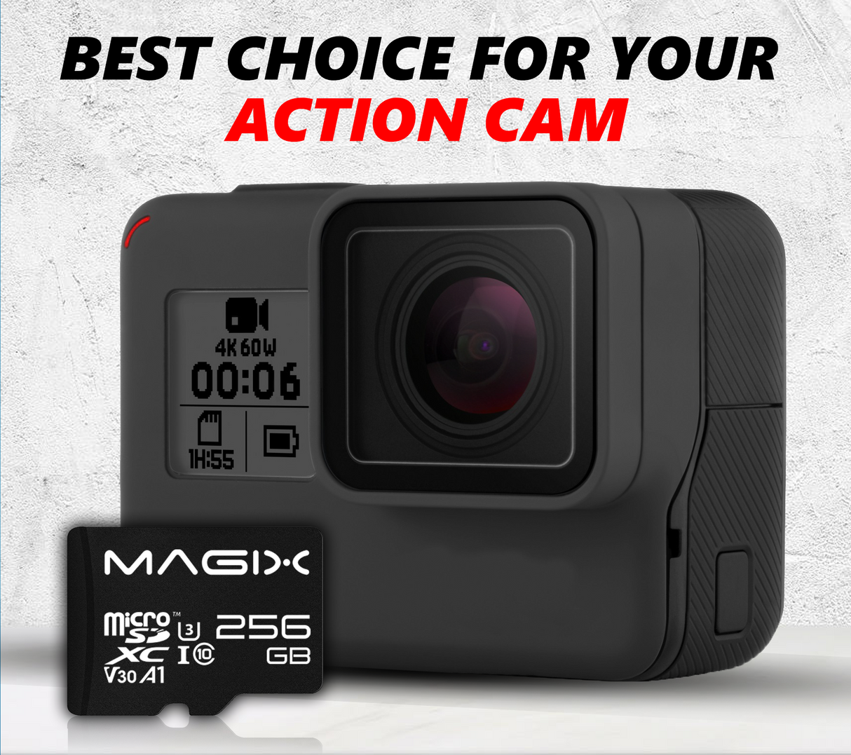 MicroSD Card 4K Series + SD Adapter Class10 V30