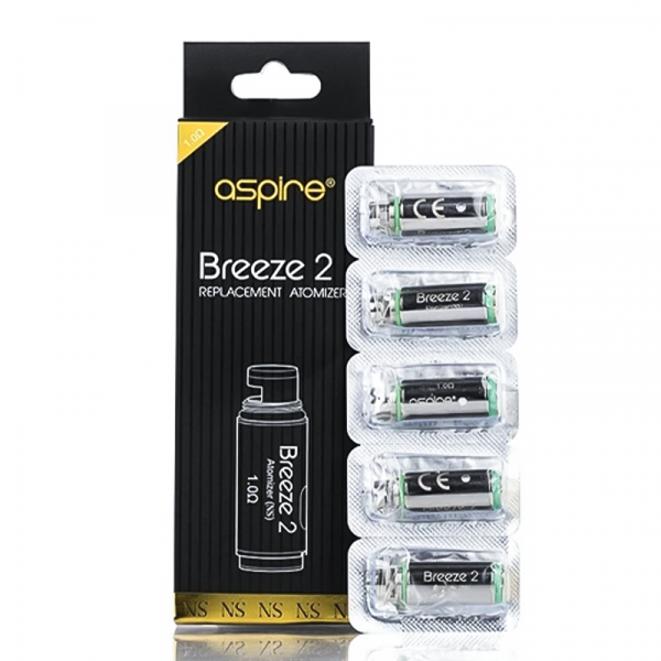 Breeze 2 Replacement Coils 1.0 Ohm UTech Coil (5Pcs)