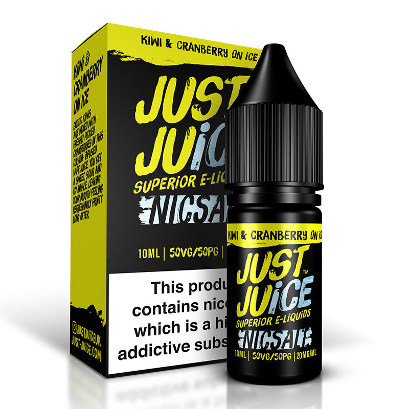 Kiwi And Cranberry On Ice By Just Juice Salt 10ml