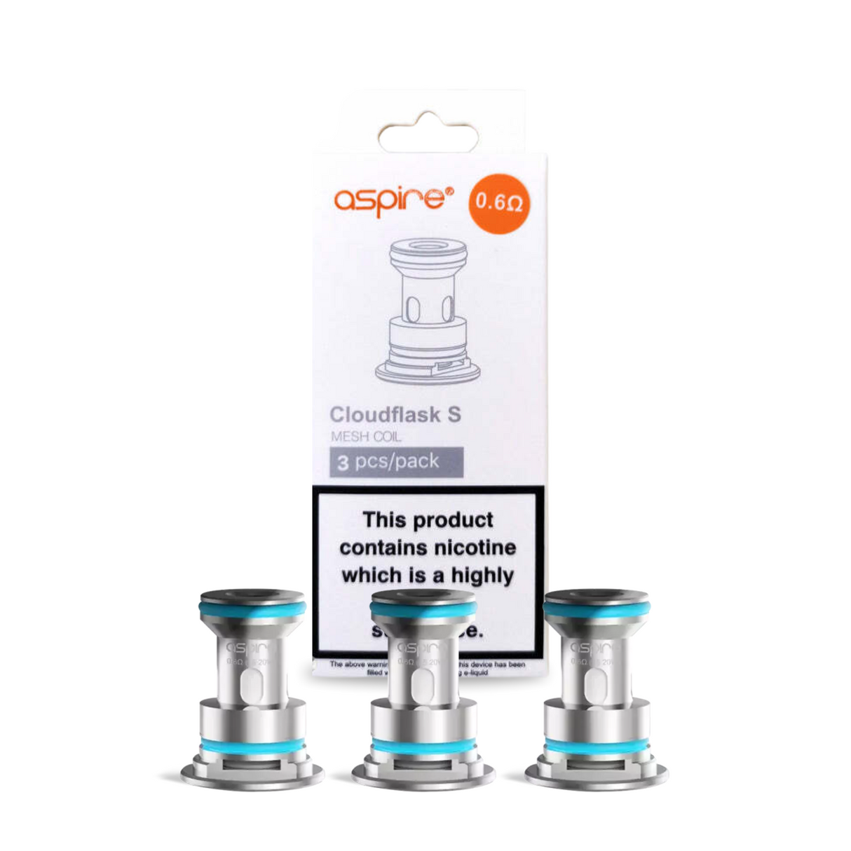 Cloudfask S Replacement Coils 0.6 Ohms (3Pcs)